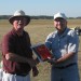 Jim Blacketer receives the 2009 award for 1st place Sportsman in Saturday series